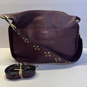 Vera Bradley‎ Hobo Bag (burgundy/ brown) 10x12